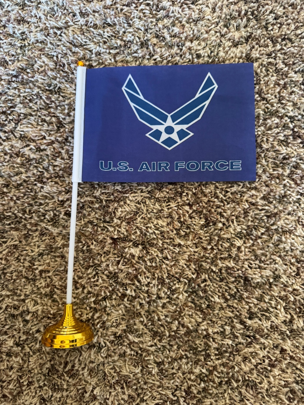 U.S. Air Force Blue Stick Flag - Patriotic Wall Decor